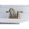 Kingston Brass KB5613AL Restoration 4" Centerset Bathroom Faucet, Antique Brass KB5613AL - alternate 6